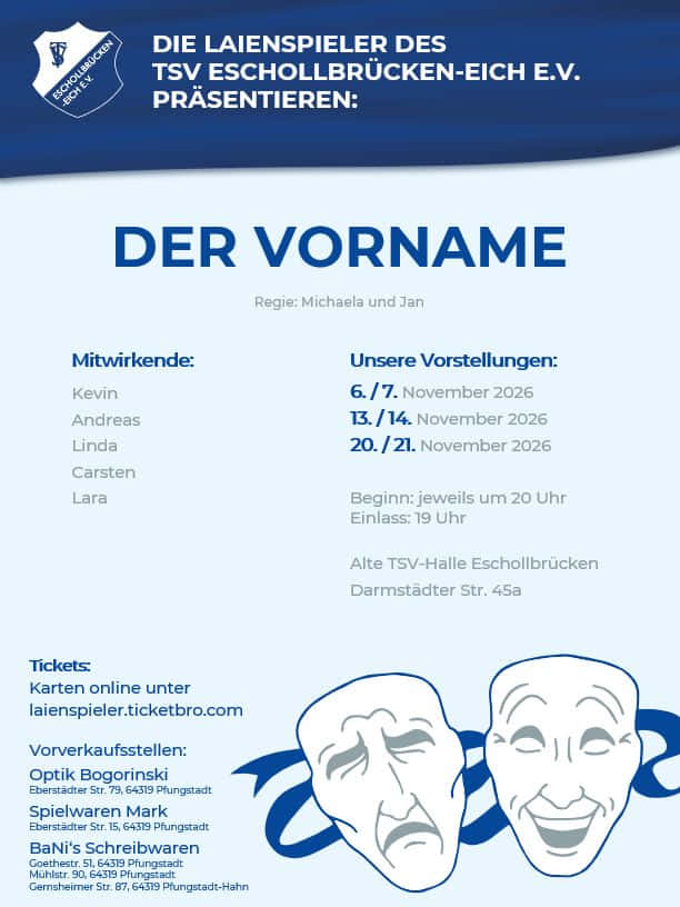 Eschollbrücker Laienspieler: Der Vorname (14.11.)