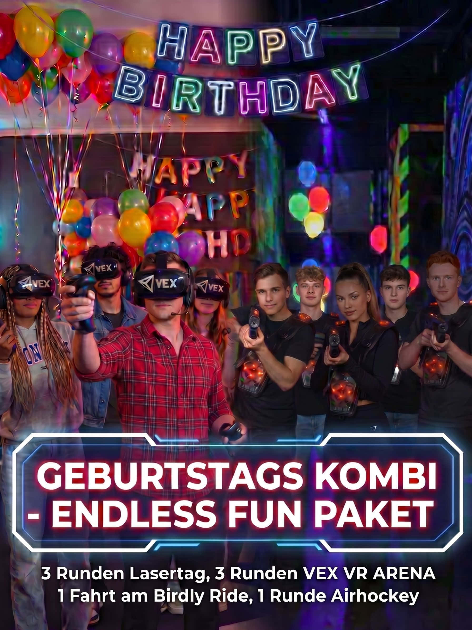Geburtstag-Kombi Endless-Fun Paket (ab 10 Jahren)