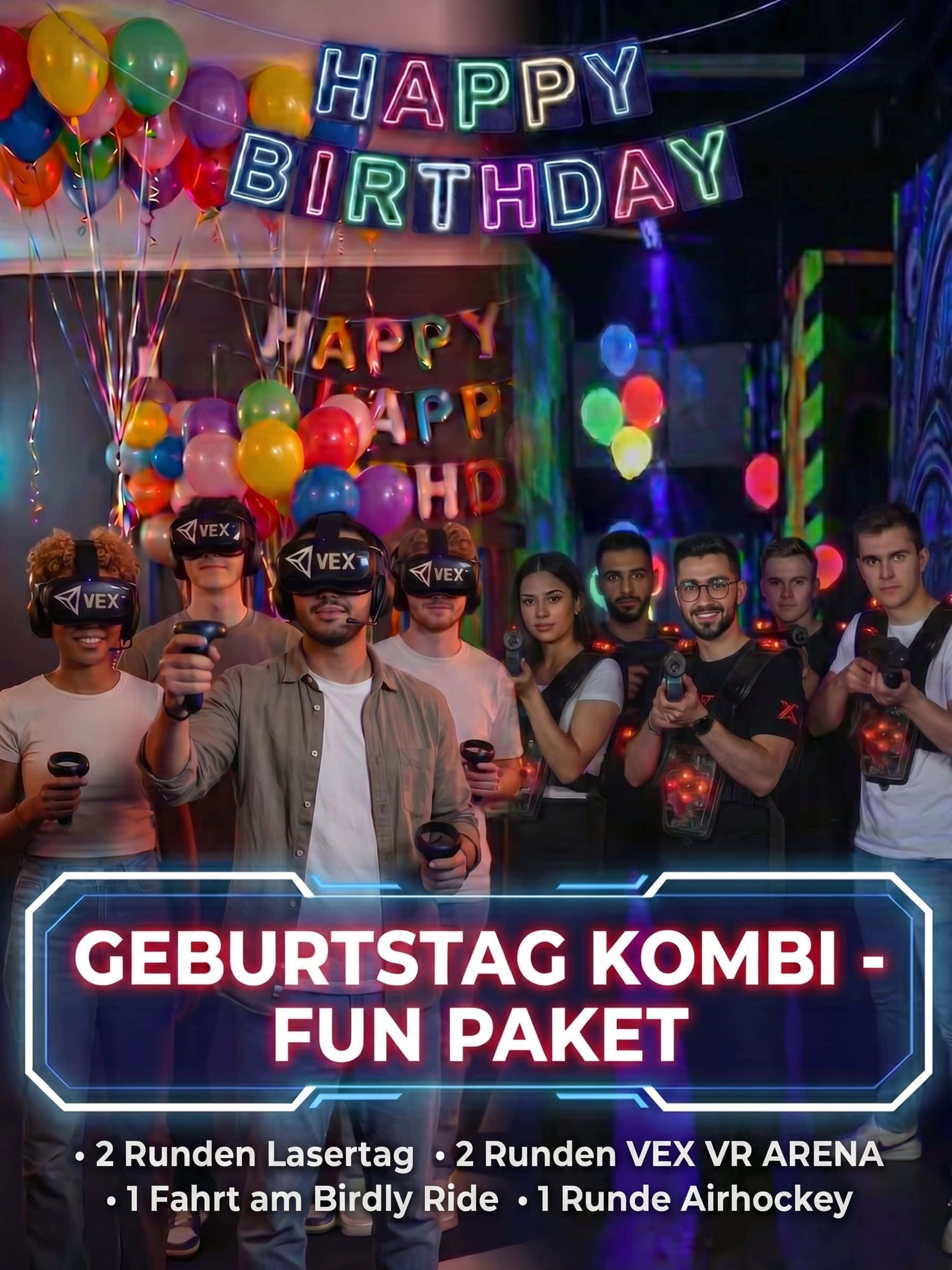 Geburtstag-Kombi Fun Paket (ab 10 Jahren)