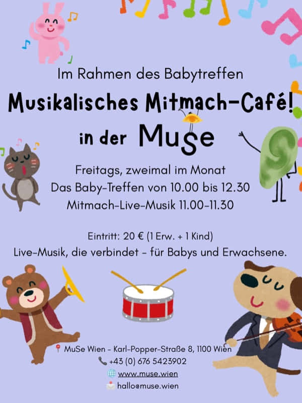 🎻 Musikalisches Mitmach-Café -jetzt mit Live-Musik!