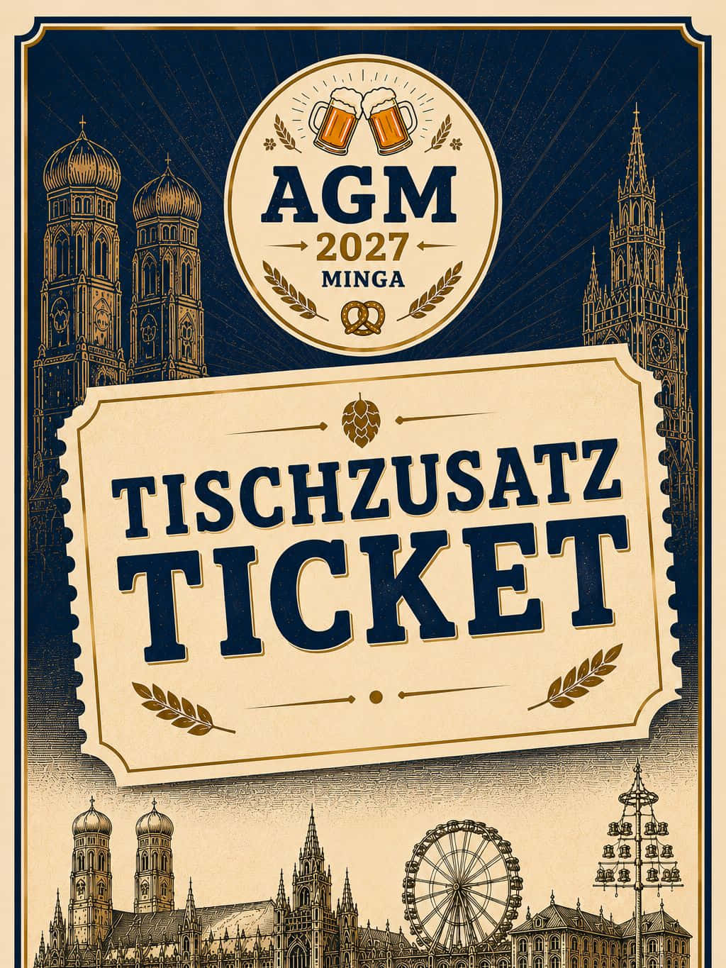 Tischzusatz Ticket