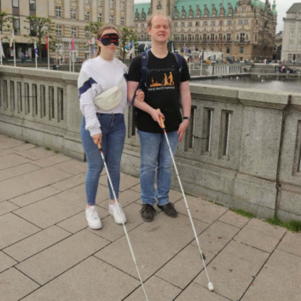 Blind durch Hamburg