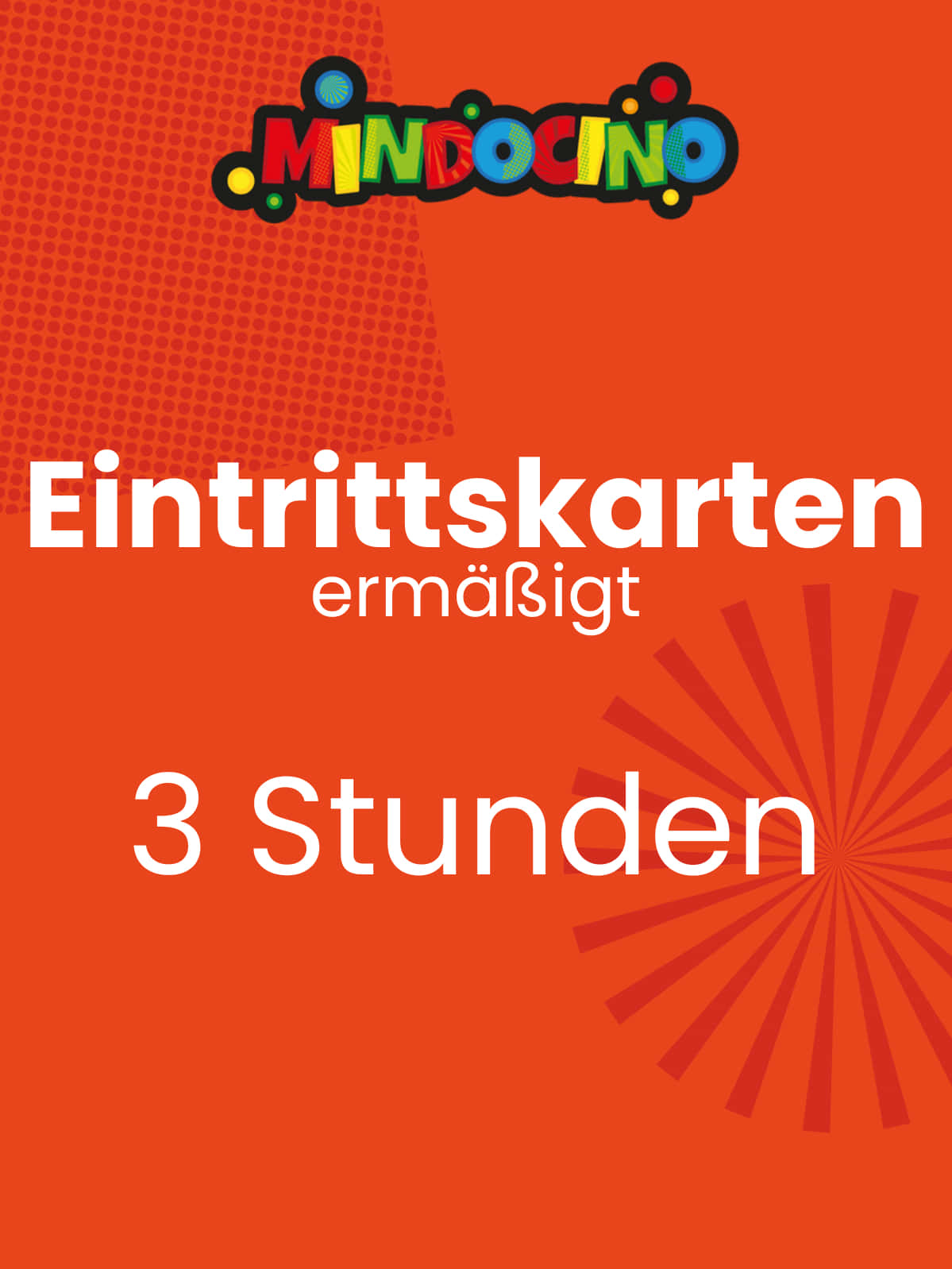 Eintritt für 3 Stunden (ermäßigt)