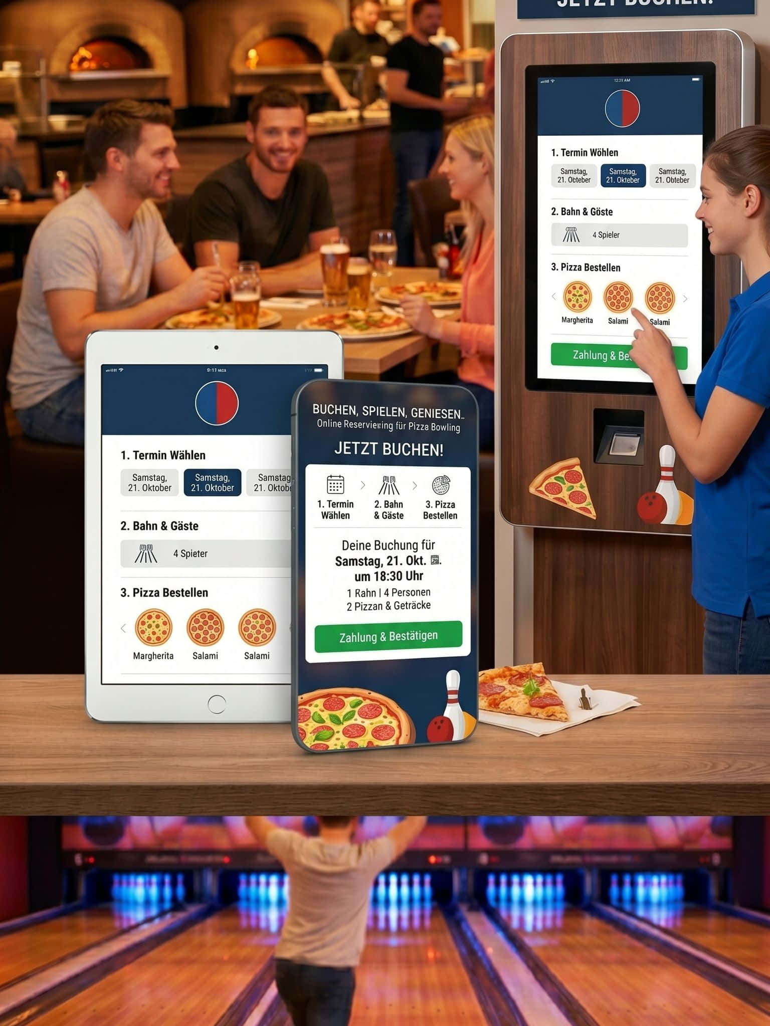Pizza Bowling (bis 6 Personen)